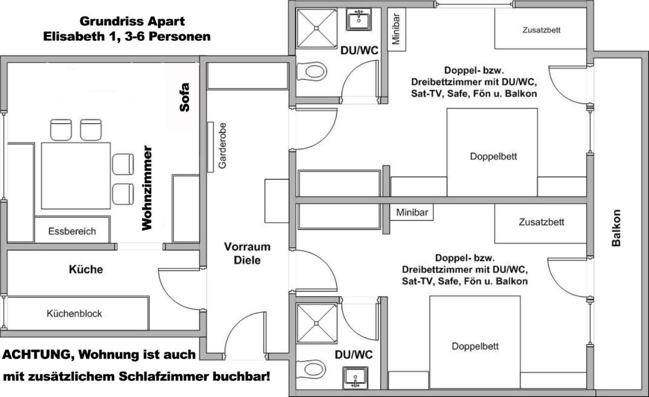 "Apart Elisabeth" Inkl Silvretta Premium Summercard See Kültér fotó